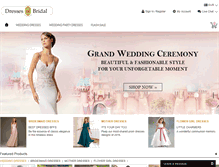 Tablet Screenshot of dressesofbridal.com